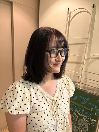 ミディアム 関 明日花のヘアスタイル