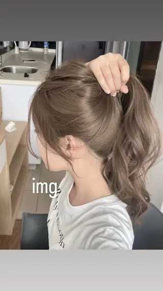 ロング ハイトーン/ダメージ レス/ソウイチロウのヘアスタイル