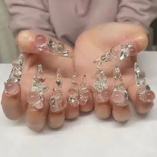 ネイル 💎🐰 saki. m 🐰💎のネイルデザイン
