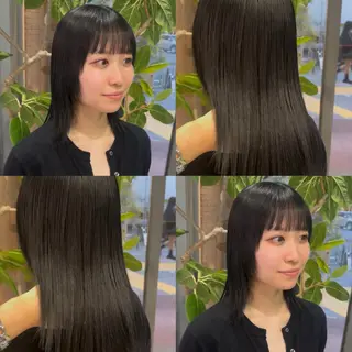 ミディアム 🐈‍⬛JUMI /透明感カラー/🩶のヘアスタイル