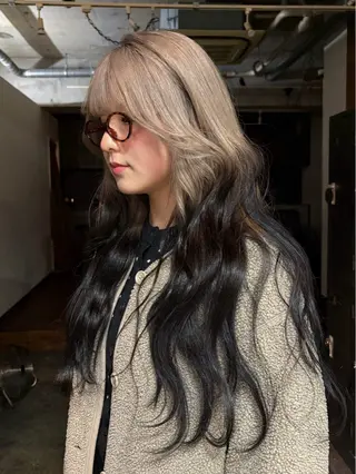 ロング 褒められる ハイトーン⭐️カノンのヘアスタイル