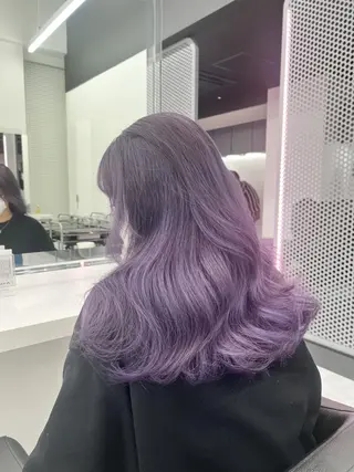 ミディアム カラー ヘアアレンジ 💍透明感×韓流ハイ トーン💍RYUTAのヘアスタイル