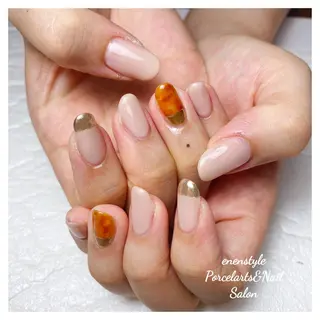 ミディアム ネイル 🐾enen style 🐾のネイルデザイン