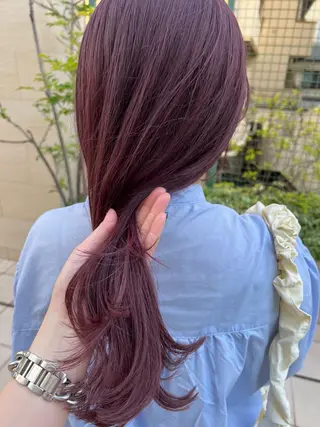 ロング カラー 永留 春香のヘアスタイル