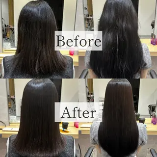 セミロング 癖毛改善縮毛矯正 /中山なかやまのヘアスタイル