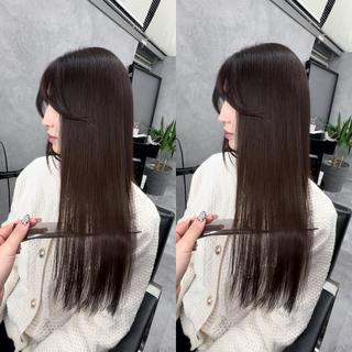 ロング 福西 司のヘアスタイル