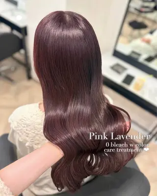 ロング カラー 𝒎𝒐𝒆🩰 名駅/ヘアメ/暖色♡のヘアスタイル