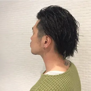ショート パーマ メンズ 大阪ヴィーガンサロン KANAKOのヘアスタイル