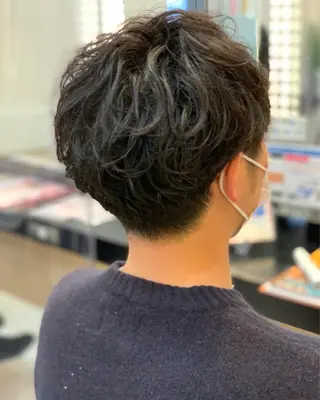 ショート パーマ メンズ トータルビューティー K:R鶴川のヘアスタイル