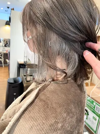 ミディアム カラー 髪質改善/ブリーチ 田代 龍我のヘアスタイル
