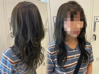 ロング LiTA 友田未来のヘアスタイル
