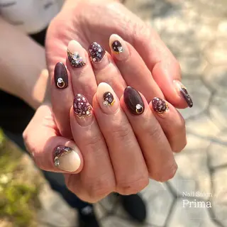 ミディアム ネイル SalonPrima 西院Nail&Eyeのネイルデザイン