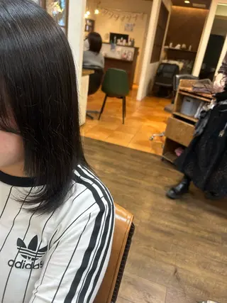 セミロング 徳永　髪質改善 カラー🪄💫のヘアスタイル