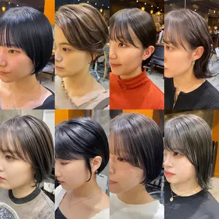 ショート カラー 透明感カラー🌿 グレージュ🐺陽介のヘアスタイル