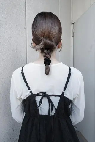 セミロング NAGI ヘアメイクのヘアスタイル