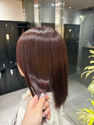 セミロング 🌿ボブ/美髪矯正/ 透明感カラー/ルキのヘアスタイル