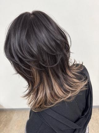 ミディアム カラー 🌿佐山 絵梨佳🌿 Recharme新保のヘアスタイル