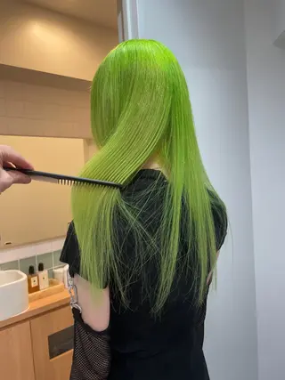 ロング カラー ボブ/レイヤーカット 縮毛矯正/コウキ新宿のヘアスタイル