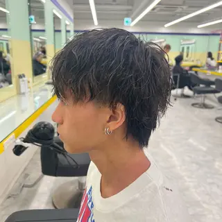 ショート カラー パーマ ヘアアレンジ メンズ キッズ 🔷横浜1のパーマ 職人🔷将太郎のヘアスタイル