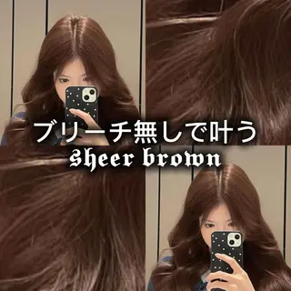 ロング 心斎橋/プルエクステ ハイトーン/カットのヘアスタイル