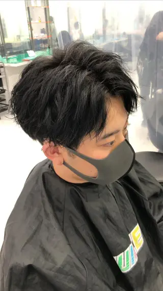 ミディアム カラー パーマ ヘアアレンジ メンズ キッズ メンズ特化美容師 aiの眉毛・アイブロウイメージ
