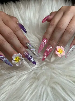 ネイル FOINAIL 🎀長さだし🎀のネイルデザイン