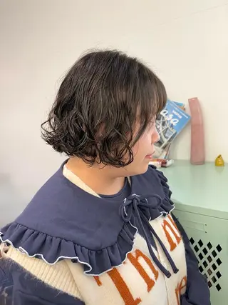 ショート カラー パーマ ブリーチパーマ 🎀Rumiのヘアスタイル