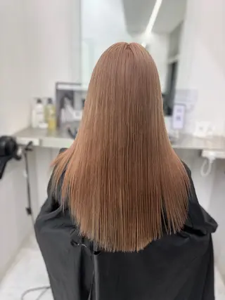 ロング 艶髪ハイトーンカラー 渋谷🎀ririkaのヘアスタイル
