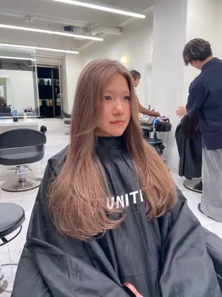 ロング カラー ヘアアレンジ Over hair_ misakiのヘアスタイル