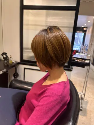 ショート カラー TR付きカット無料✨ ✨いのうえもなみのヘアスタイル