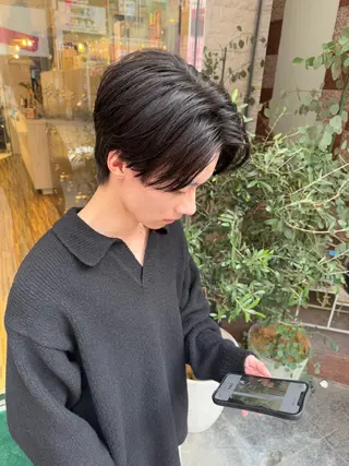 メンズ EARTH 山﨑龍馬のヘアスタイル