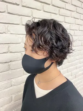 パーマ 透明感カラー🌿 グレージュ🐺陽介のヘアスタイル