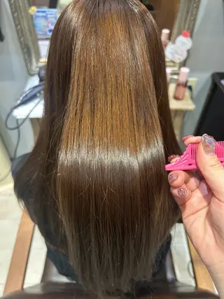 カラー 透明感カラー yuzuna♩のヘアスタイル
