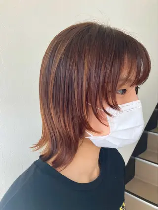 ミディアム 阿部 雲母のヘアスタイル