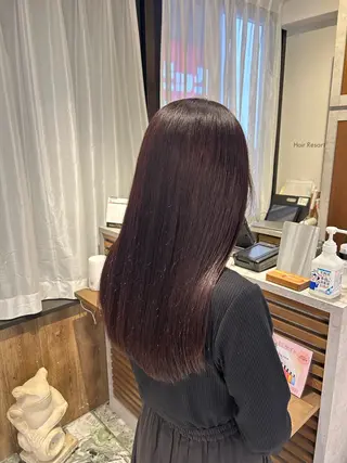 ロング カラー ナチュラルレイヤー ｜艶髪｜AYAKOのヘアスタイル