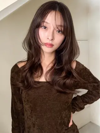 ロング カラー 透明感カラー/似合わ せカラーMIKAのヘアスタイル