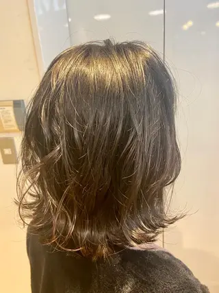 ミディアム カラー ヘアアレンジ ✨髪質改善/透明感✨ 西野 陽のヘアスタイル