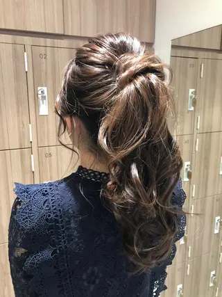 ロング ヘアアレンジ ヘアセット/メンズ パーマChihoのヘアスタイル