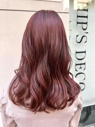 セミロング カラー 艶髪 ♡Tomiyaのヘアスタイル
