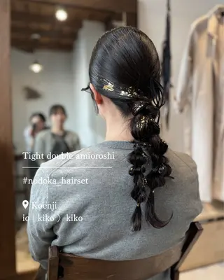 ロング ヘアアレンジ お呼ばれセット🕊️ 高円寺/太田和のヘアスタイル