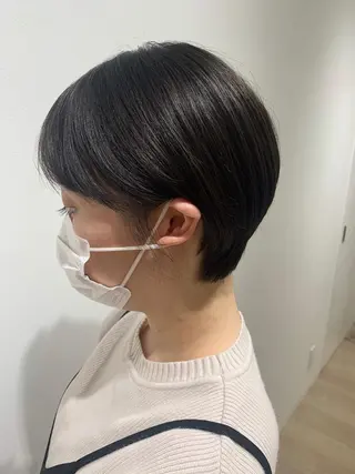 ショート ケアブリーチ、パーマ 田中千隼のヘアスタイル
