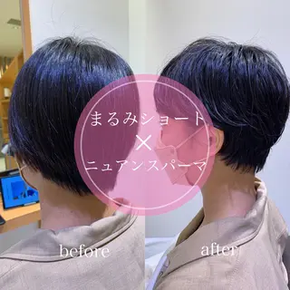 ショート パーマ 垢抜けヘア🐰 専門のヘアスタイル