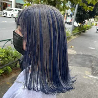 セミロング カラー ボブカットモデル 募集中　ukaのヘアスタイル