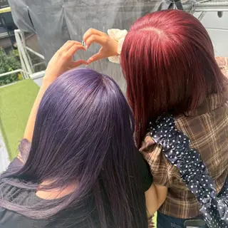 ミディアム ダブルカラーモデ ル募集中/もえのヘアスタイル