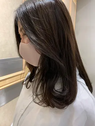 セミロング カラー ヘアアレンジ チバ タクミのヘアスタイル