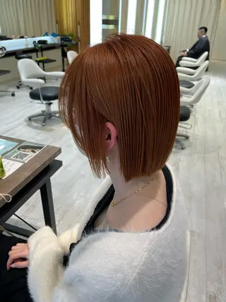 ミディアム カラー デザインカラー、艶髪 大塚 耕平のヘアスタイル