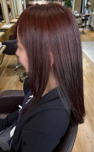 セミロング カラー 門田 杏実のヘアスタイル