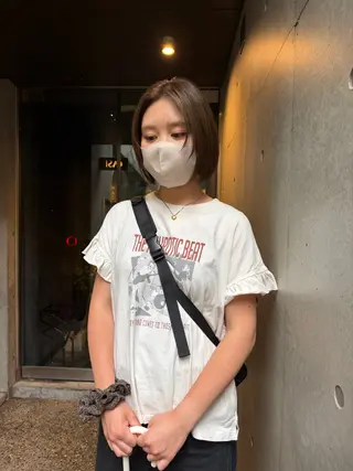 ショート ボブパーマ🥣KON コンナツミのヘアスタイル