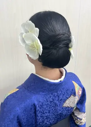 ロング ヘアアレンジ YUMEYAKATA 五条店のヘアスタイル