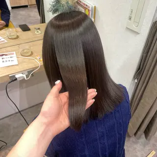 カラー 銀座:似合わせカラー オリーブ🫒アレンジのヘアスタイル